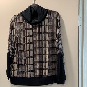 Stella Carakasi Black and Gray blouse XS